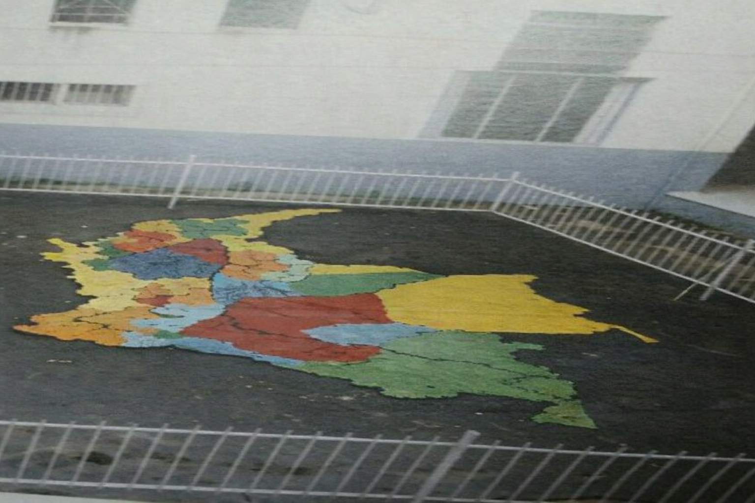 Mapa de Colombia en alto relieve