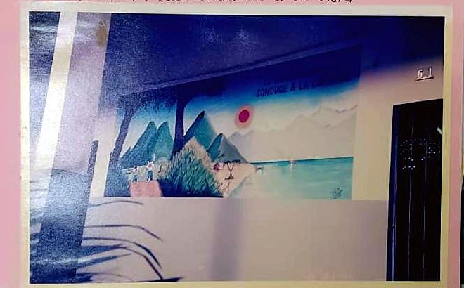 El mural del pasillo: después